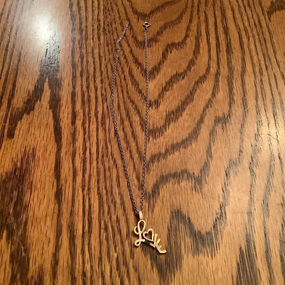 Gold LOVE Necklace - Picture 4 of 4